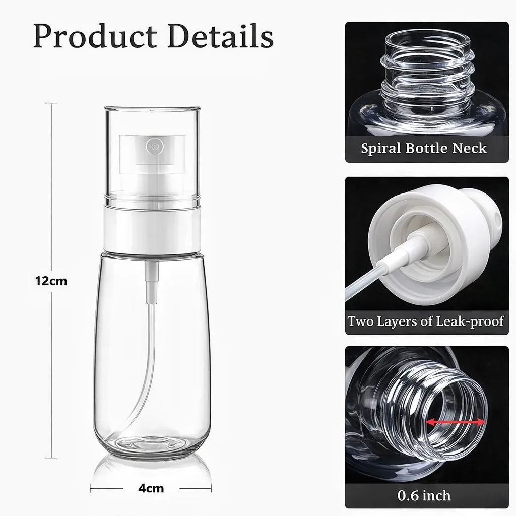 Refillable Spray Bottle Alcohol Atomizer Mini Fine Mist Liquid Containers Skin Care Makeup Travel Accessorie Sample - Image 7