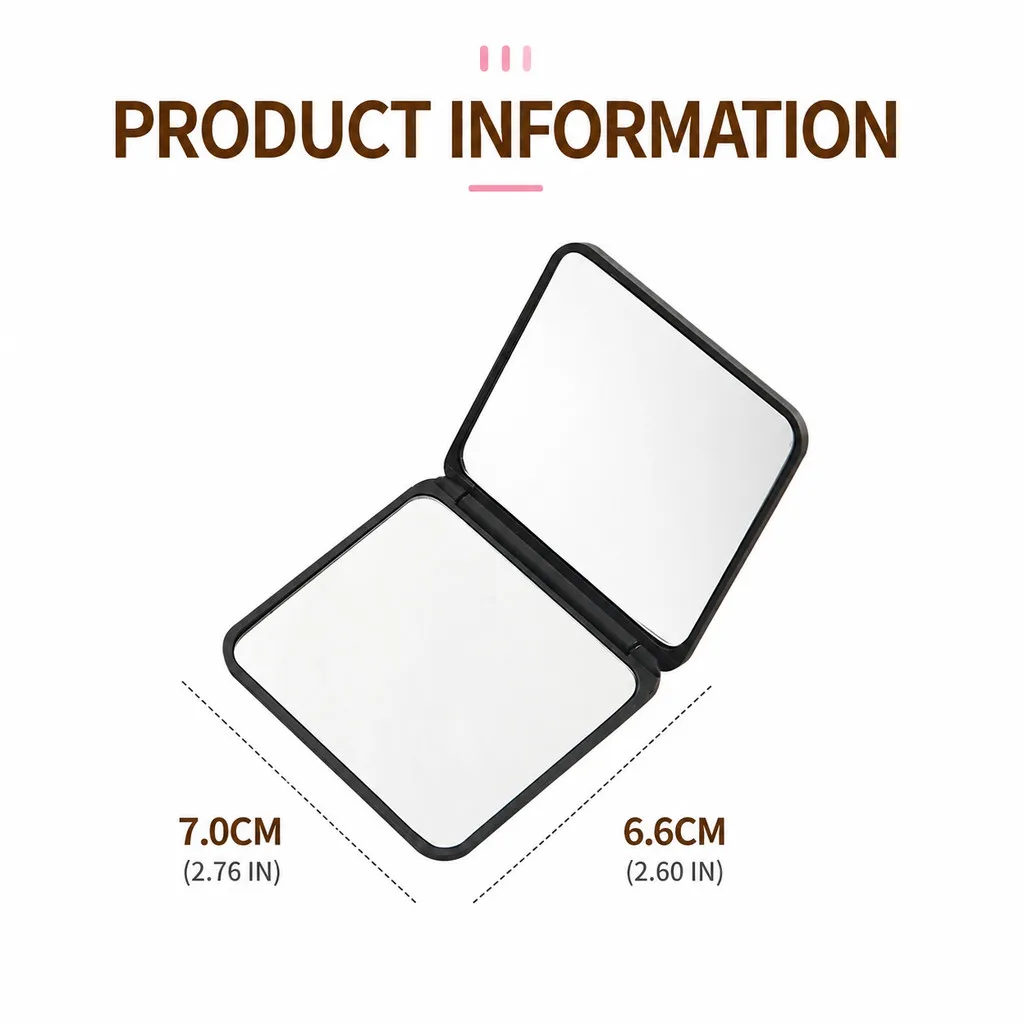 Portable Makeup Mirror Double Sided Foldable Mini Pocket Cosmetic Mirror Cute Travel Beauty Accessories - Image 8