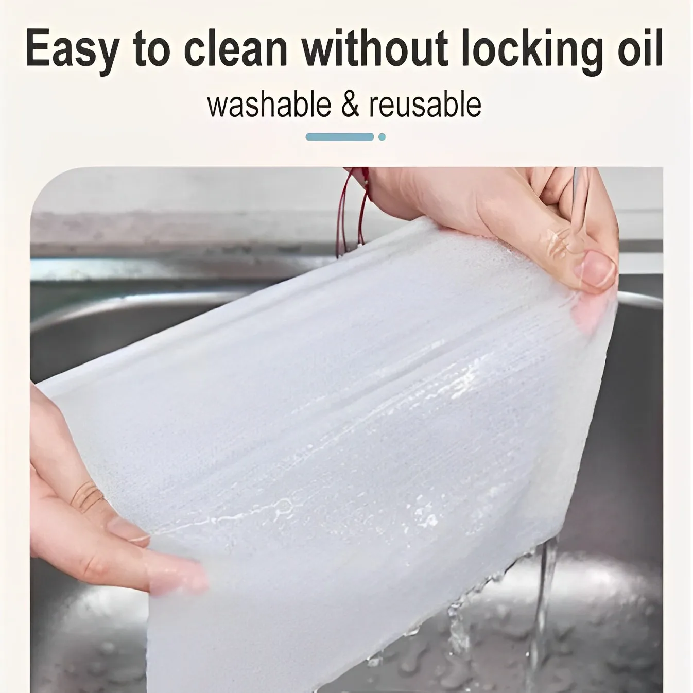 AXN-Kitchen Wipe-80pcs【20X20CM】Thickened Wet Strong Oil Removal Disposable Cleaning Cloth Stove Table Hood Utensils Tissue - Image 7